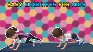 Easy Exercises For Kids At Home  Kids Exercise [upl. by Rabbi421]