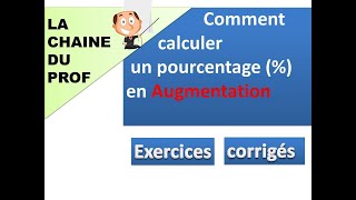 comment calculer un pourcentage en augmentation [upl. by Still]