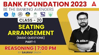 SEATING ARRANGEMENT PART1 Reasoning Tricks for Bank Exams 2023 by Saurav Singh [upl. by Marte]