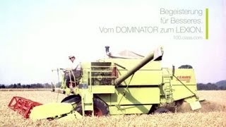 Begeisterung für Besseres Vom DOMINATOR zum LEXION  100 Jahre CLAAS  100claascom [upl. by Annailuj539]