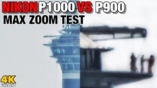 Nikon Coolpix P1000 vs P900 Max Zoom Test  Sky Tower [upl. by Kucik]