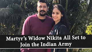 Nikita Kaul Dhoundiyal Pulwama Martyr Major Vibhuti Dhoundiyals Wife All Set To Join Indian Army [upl. by Eetse220]