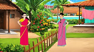 হিংসা  Bengali Moral Stories Cartoon  Rupkothar Golpo  Nisha Cartoon Story [upl. by Arobed]