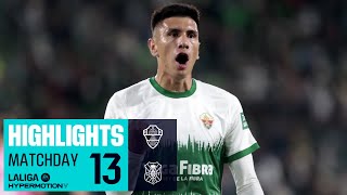 Resumen de Elche CF vs CD Tenerife 21 [upl. by Nylarad21]