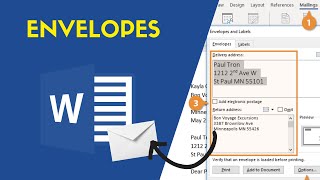 Criando Envelope no Word [upl. by Mccall]