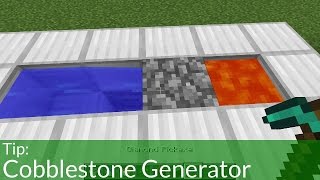 How To Make a Cobblestone Generator in Minecraft [upl. by Mastrianni]