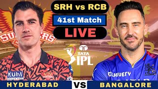 Live Sunrisers Hyderabad vs Royal Challengers Bangalore IPL  SRH vs RCB Live 41st Match IPL 2024 [upl. by Anirat]