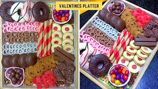 VALENTINES DAY SWEET PLATTER  VALENTINES DAY SWEET BOARD  SWEETS PLATTER  CHUBBYTITA [upl. by Marilyn205]