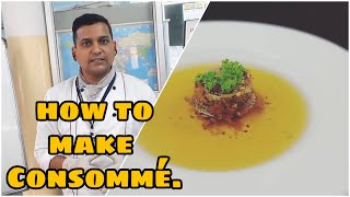 How to make CONSOMME  By Chef ANUPAM [upl. by Judie]