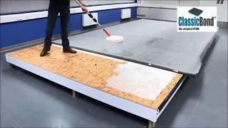 How to install an EPDM Flat Rubber Roof ClassicBond [upl. by Anyar826]