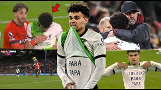 ASÍ FUE EL GOL Y LA EMOTIVA CELEBRACIÓN DE LUIS DIAZ A SU PAPÁ QUE CONMOVÍO AL MUNDO😭 REACCIÓN KLOPP [upl. by Eiznekam]