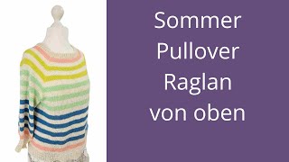 Raglan Sommer Pullover von Laines du Nord Soft Lino [upl. by Htedirem498]