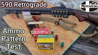 Mossberg 590 Retrograde 😎 Ammo Pattern Testing [upl. by Gilberte]