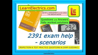 2391 EXAM HELP – BS7671 AMENDMENT 2  ELECTRICAL INSPECTION AND TEST  EXAM QUESTIONS AND ANSWERS [upl. by Lem]