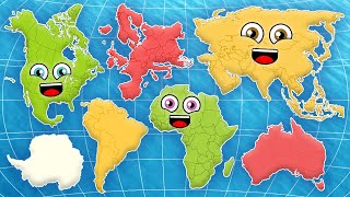 Continents of the World  The 7 Continents Song [upl. by Torhert261]