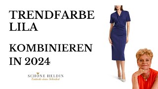 Trendfarbe Lila kombinieren in 2024  Outfit Ideen [upl. by Leonhard]