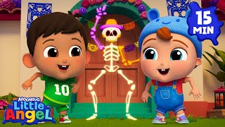 Skeleton Party  Chumbala Cachumbala Dance  Little Angel Kids Songs amp Nursery Rhymes [upl. by Ellenhoj]