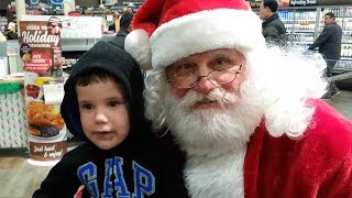 We Saw Santa at the Grand Re Opening of Kroger [upl. by Ahmad]