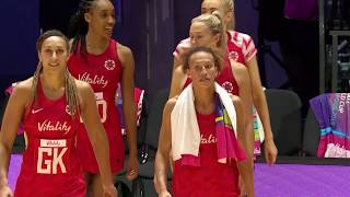 Vitality Netball World Cup 2019  Vitality Roses vs Uganda highlights [upl. by Noraa]