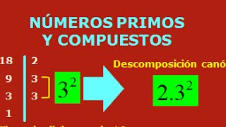 NÚMEROS PRIMOS Y COMPUESTOS  MATEMÁTICA [upl. by Hough]