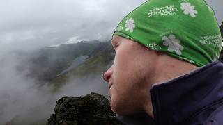 Challenging East Ridge Scramble on Y Garn  Snowdonia [upl. by Sylirama]