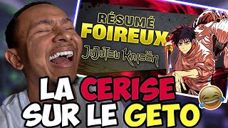 JE RÉAGIS au RÉSUMÉ FOIREUX  JUJUTSU KAISEN 0 de CrazyBombWorld  La CERISE sur le GETO 🤣 [upl. by Dralliw]