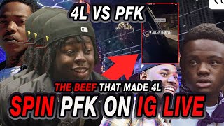 The BEEF that made BABY DRILL and 4l SPIN on PFK on IG LIVE [upl. by Nilde]