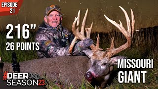 216” World Class Missouri Whitetail  Terry Drury’s Largest Buck Ever 26 Points  Deer Season 23 [upl. by Etnohs]