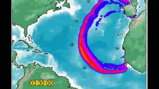 Canary Islands La Palma  Atlantic Tsunami Simulation US UK [upl. by Asirb448]