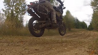 BMW F800 GS vs KTM 990 Adv Offroad [upl. by Amaerd]