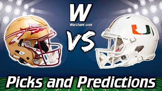 FSU Football  FSU vs Miami Picks and Predictions  Warchant Report  Warchant TV FSU [upl. by Reivad]