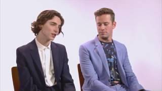 Timothée Chalamet talking about the peach scene for 7 minutes [upl. by Magill488]