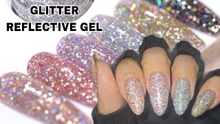 How to Use Glitter Reflective Gel Polish from Born Pretty  Sparkling Gel Nails  New Gel Polish [upl. by Kirit]