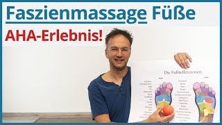 Faszienmassage Füße und Rückenschmerzen auflösen Wirklich [upl. by Eceirehs]