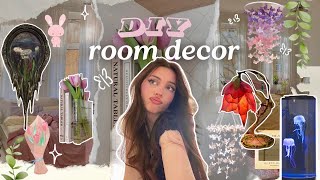 Making cute DIY room decor 🌷 7 cheap ideas for a Pinterest room ᡣ𐭩₊ ⊹ [upl. by Alesi549]