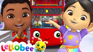 Holidays Wheels On the Bus  Lellobee by CoComelon  Sing Along  Nursery Rhymes and Songs for Kids [upl. by Eikin]