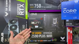 intel Core i7 11700K ASUS TUF GAMING Z590PLUS WiFi RTX3060 TUF GAMING MASTERBOX MB600L V2 [upl. by Nnylrats]