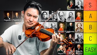 Ranking the best violin concertos 🎻 Difficulty Tier List [upl. by Hussein]