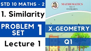 Similarity Class 10th Maths 2  Basic of Practice Set 11  Part 1 [upl. by Hareema]