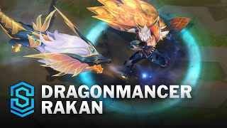 Dragonmancer Rakan Skin Spotlight  PreRelease  PBE Preview  League of Legends [upl. by Ecar]