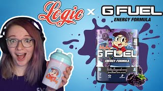 LOGIC x G FUEL UNBOXING amp TASTE TEST  BOBBY BOYSENBERRY [upl. by Westberg]