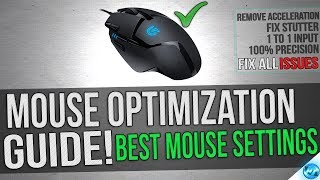 🔧 Mouse Optimization guide for Gaming  100 Mouse Precision Raw Inputs Remove Accleration and lag [upl. by Ardnwahsal936]