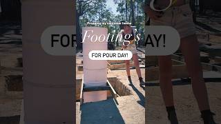 DIY footings for a container house offgrid [upl. by Zarger]