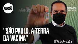 Doria quotAqui não é a terra da cloroquina aqui é a terra da vacinaquot [upl. by Grayce]