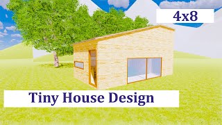 Tiny House Design  4x8 m House Design [upl. by Katherin337]