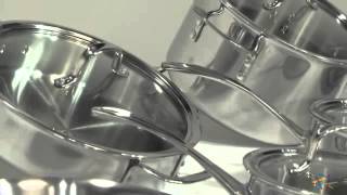 Calphalon Tri Ply Stainless Steel 13 Piece Cookware Set  Product Review Video [upl. by Wynny]