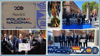 LEGANÉS INAUGURA LA PLAZA DE LA POLICÍA NACIONAL [upl. by Sheets]