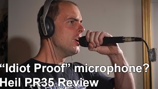 Idiot Proof Microphone Heil PR35  SpectreSoundStudios REVIEW [upl. by Elidad]