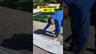 Putting a new roof on🏡✅construction roofers roofing roofs roof work [upl. by Affra]