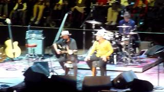 Pearl Jam w Lukas Nelson performing quotJust Breathequot live  the Bridge School Benefit 2014 [upl. by Alema]